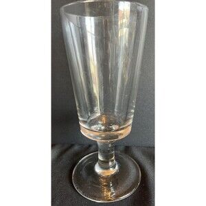 Antique Bistro Pub Hand Blown Glass Footed Pint Glass Alcohol or Flowers Vase